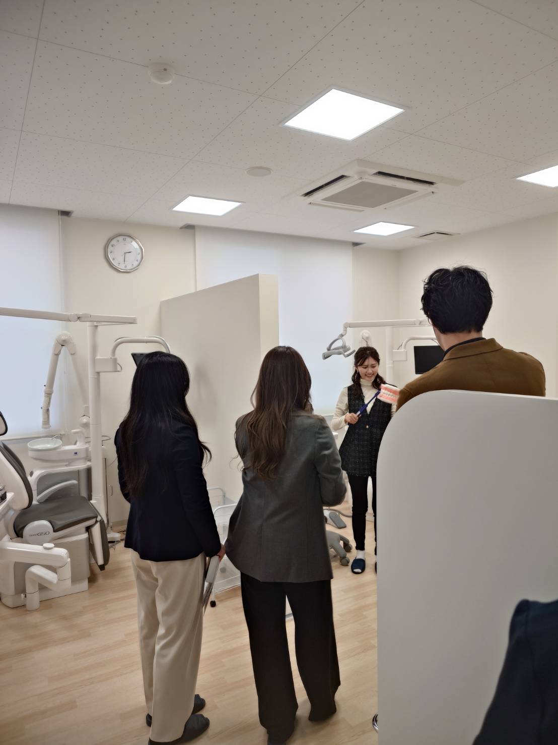 福井県歯科医師会のCM撮影の様子です。